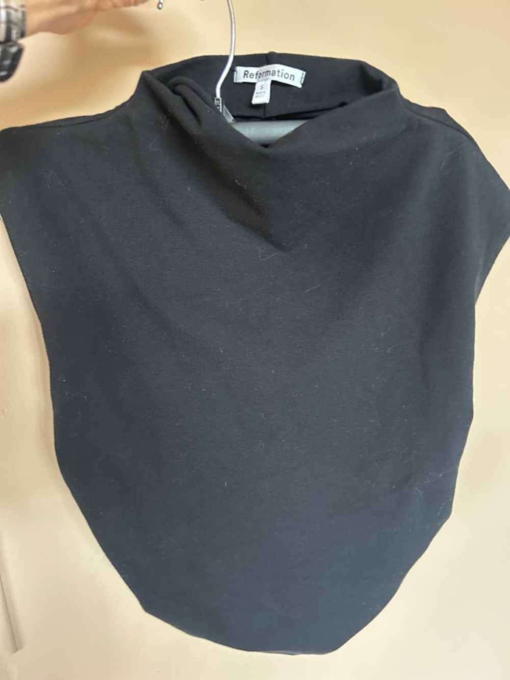 Reformation black Lindy knit top